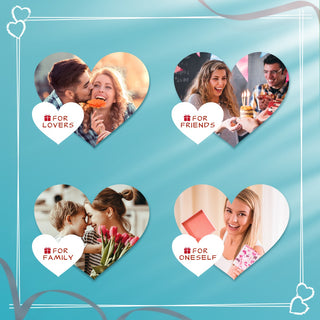 Rhodium Plated Heart Shape Necklace with Birthstone