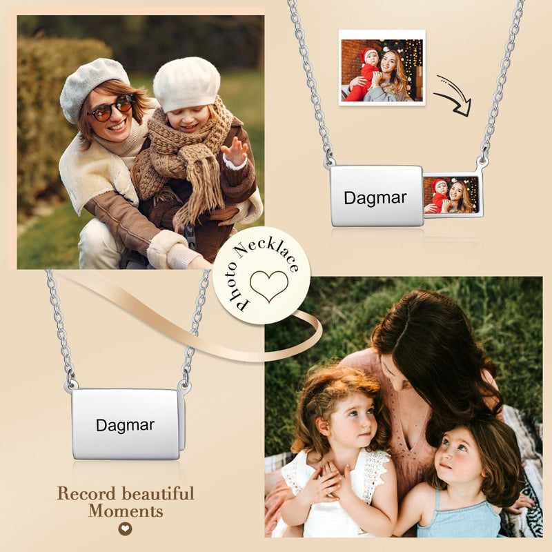 Personalized Stainless Steel Photo Necklace