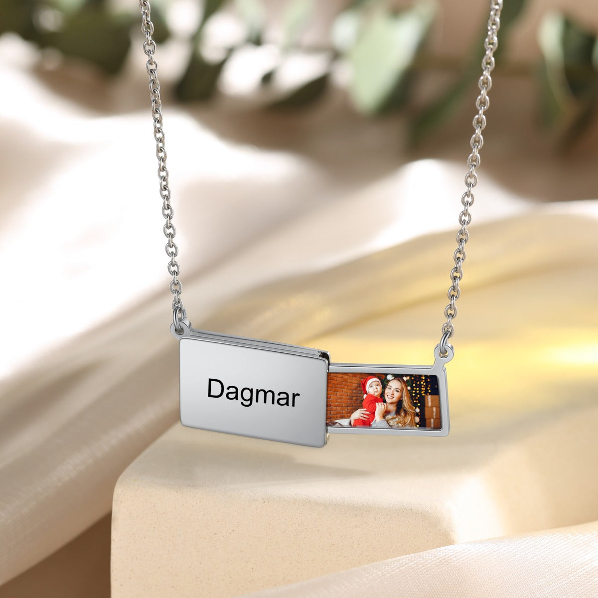 Personalized Stainless Steel Photo Necklace