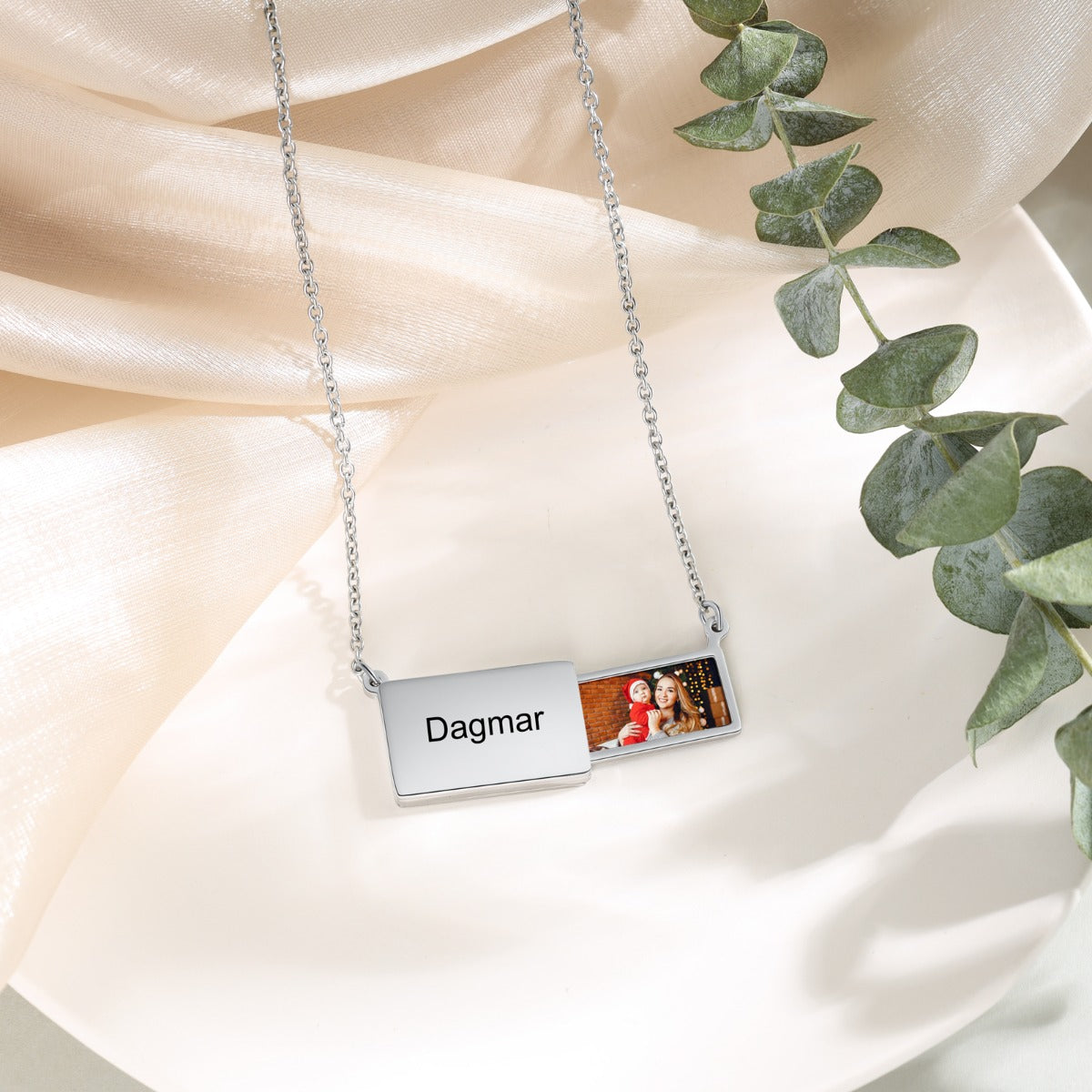Personalized Stainless Steel Photo Necklace