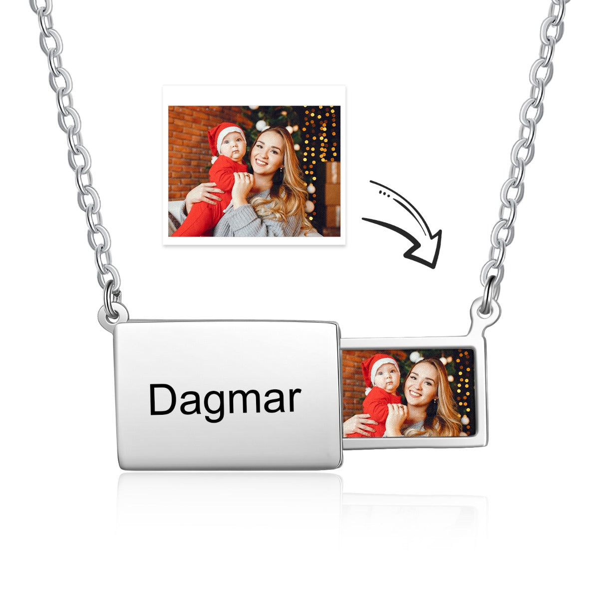Personalized Stainless Steel Photo Necklace