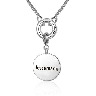 Personalized Alloy Birthstone Animal Cat Pendant Necklace