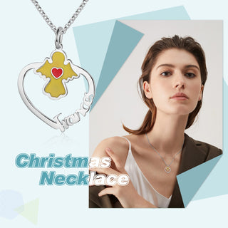 Personalized Name Necklace White Gold Plated Christmas Gift