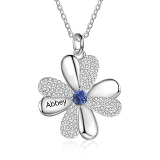 Price Personalized 925 Sterling Silver Clover Necklace
