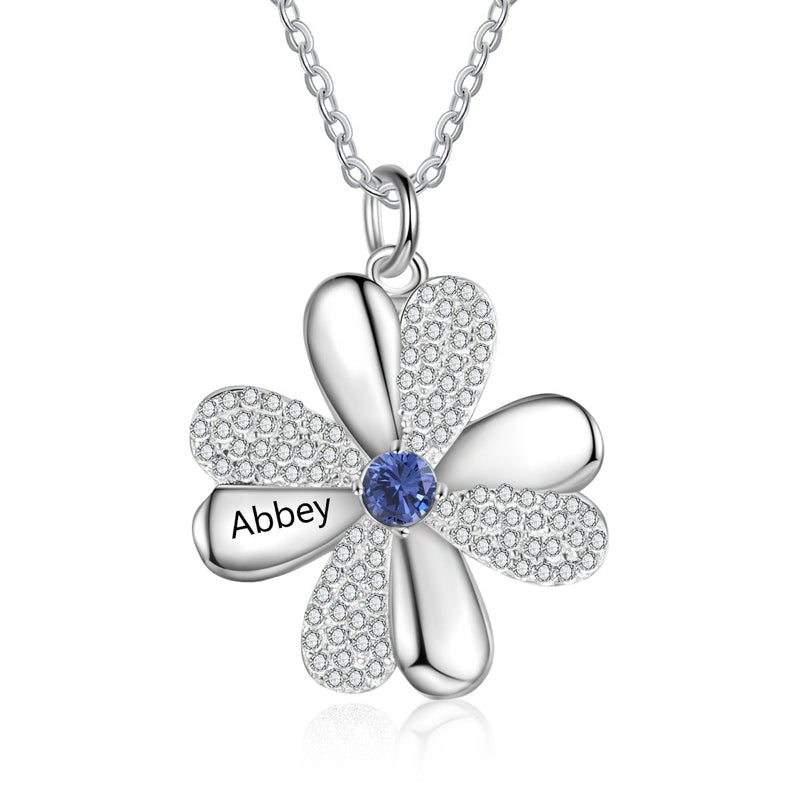 Price Personalized 925 Sterling Silver Clover Necklace