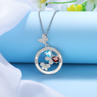 Personalized Rhodium plated Necklace