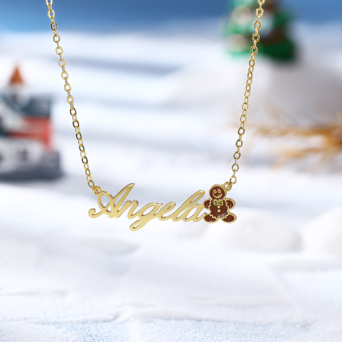 Personalized Christmas Toy Name Necklace