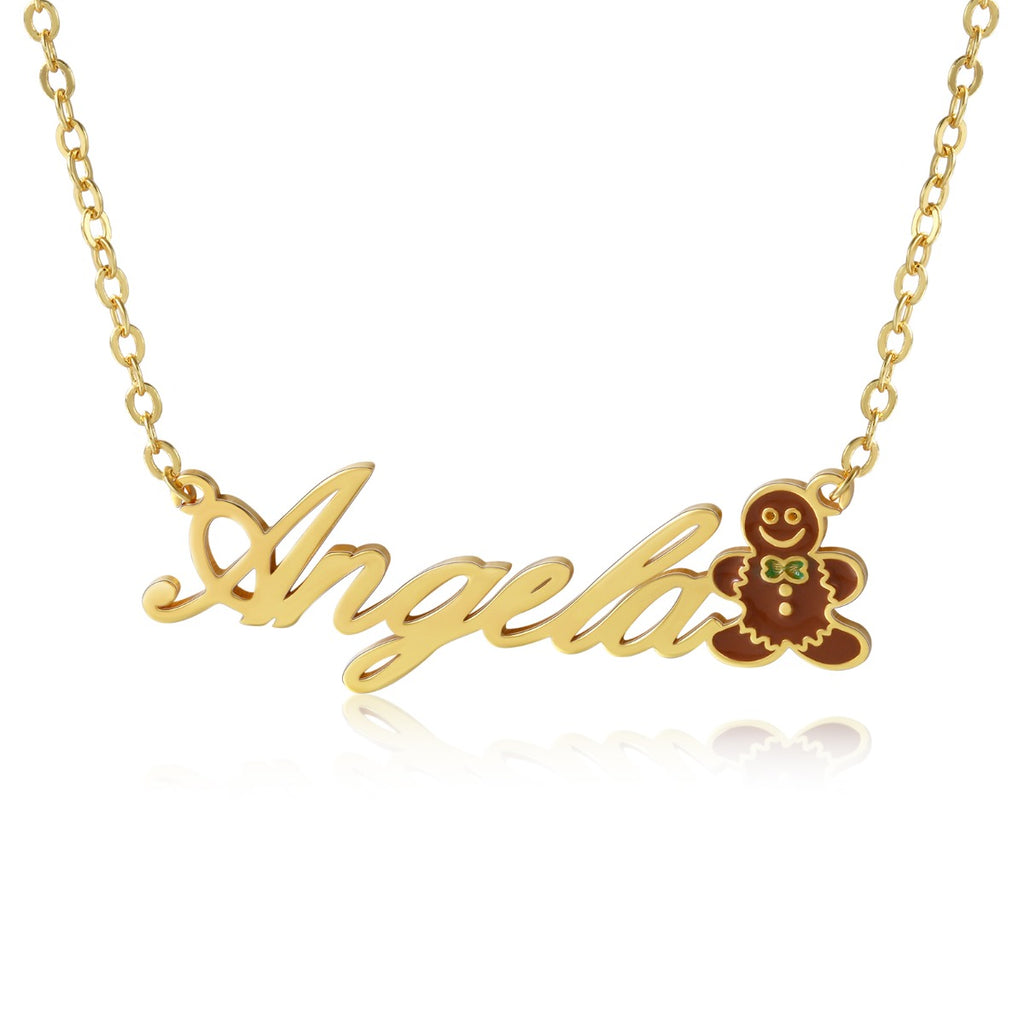 Personalized Christmas Toy Name Necklace