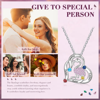 Personalized Animal Swan Pendant Necklace