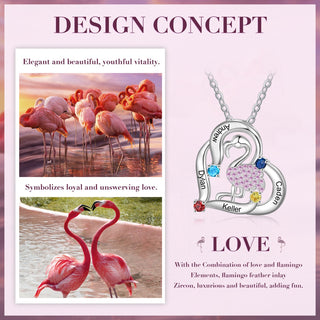 Personalized Animal Swan Pendant Necklace