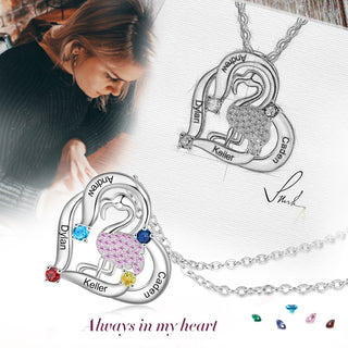 Personalized Animal Swan Pendant Necklace