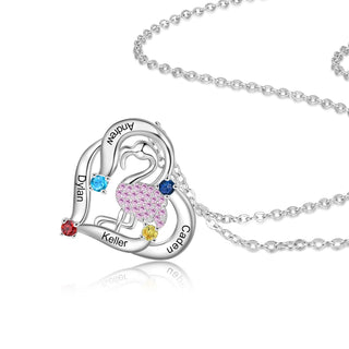 Personalized Animal Swan Pendant Necklace