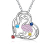 Personalized Animal Swan Pendant Necklace