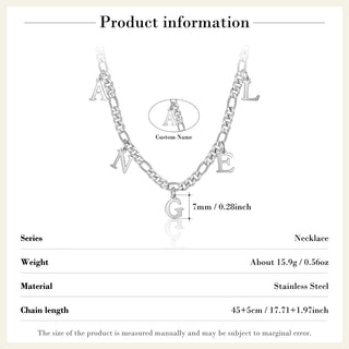 Personalized Stainless Steel Letter Necklace