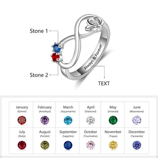 Engraved Personalized Silver Ring