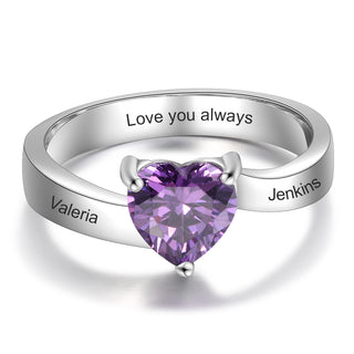 One Birthstone Ring