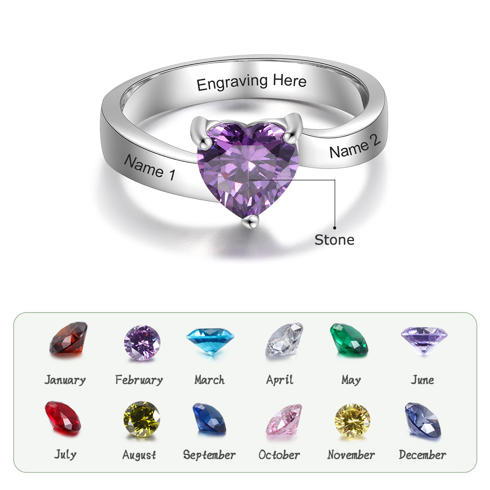 One Birthstone Ring