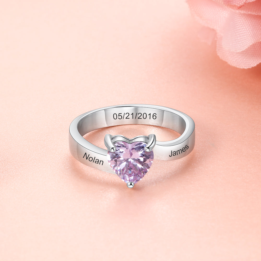 One Birthstone Ring