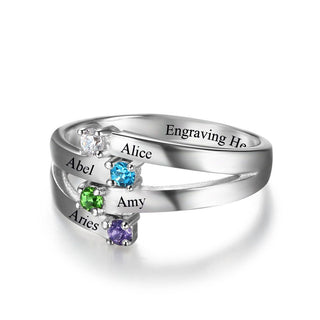 925 Silver Crystal Zirconia Rings