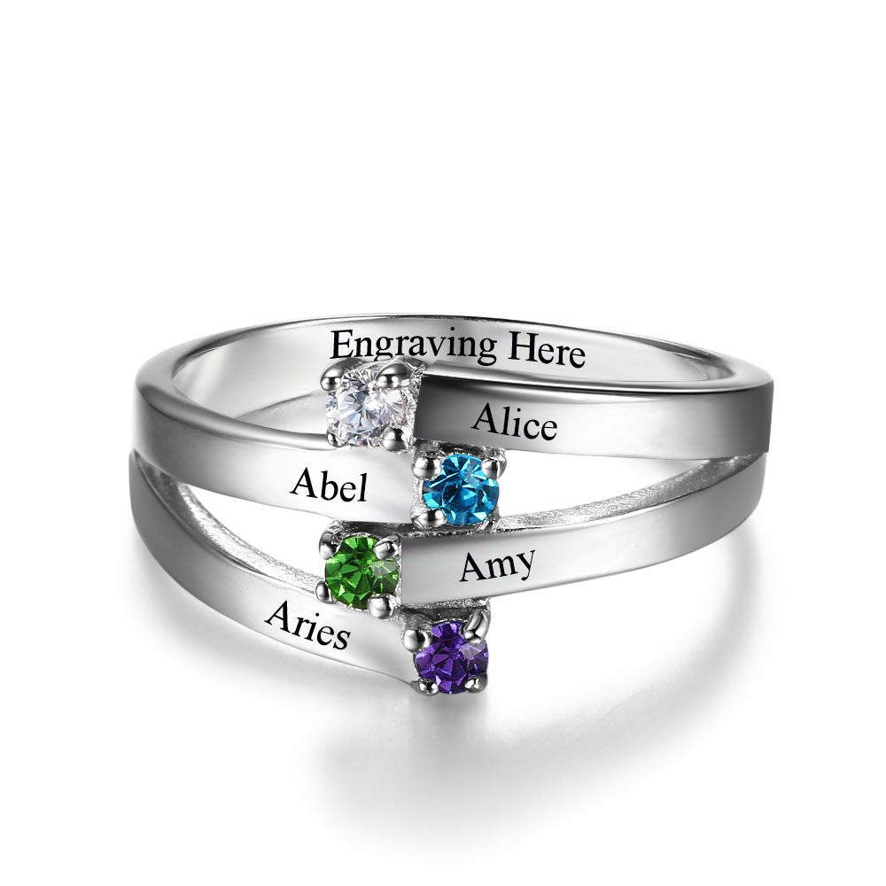 925 Silver Crystal Zirconia Rings
