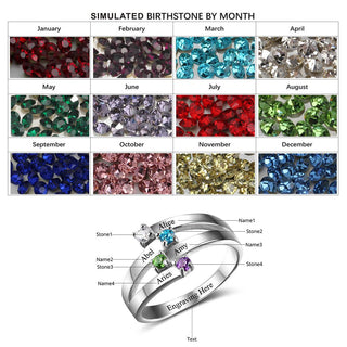 925 Silver Crystal Zirconia Rings