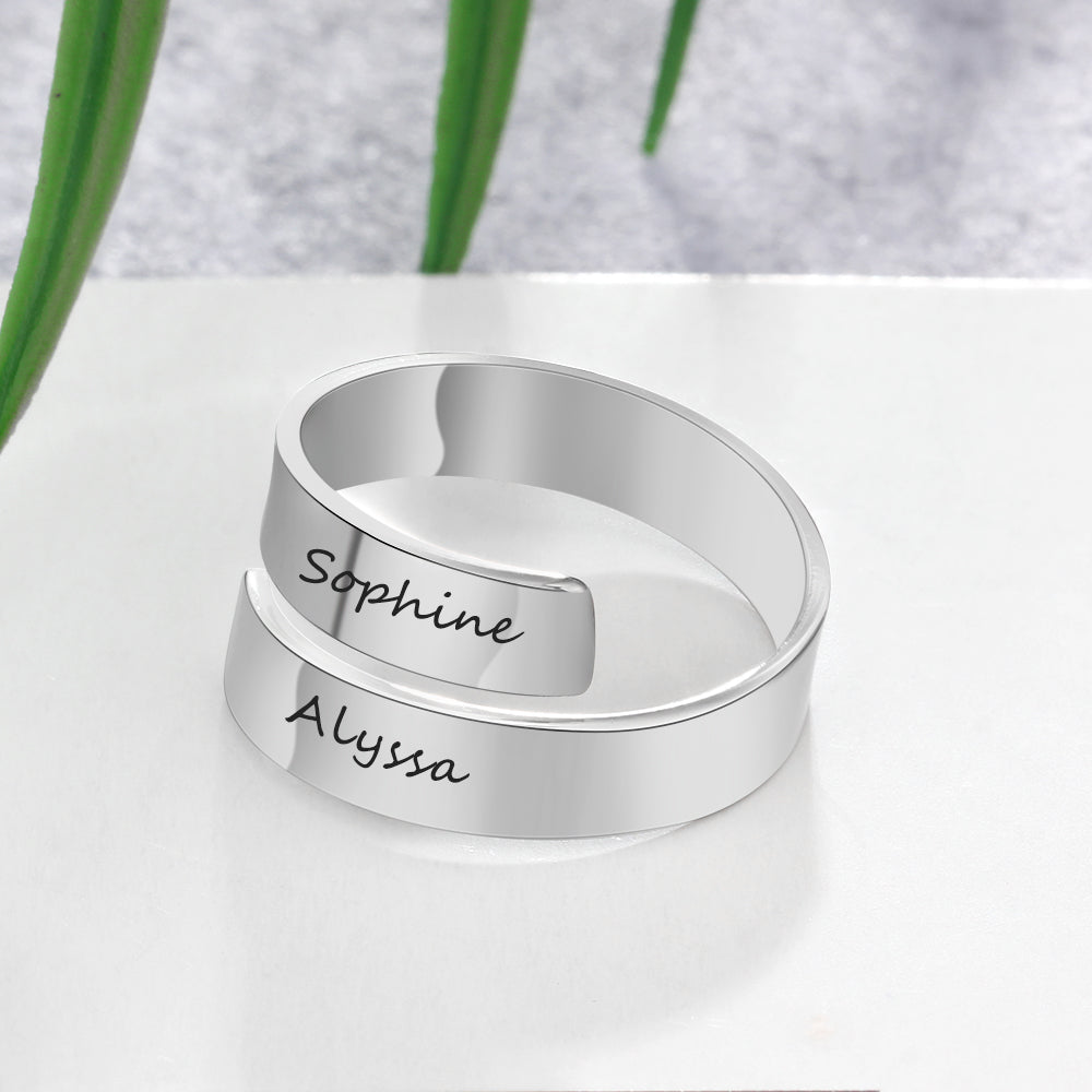 Engraved Personalized Opening Ring