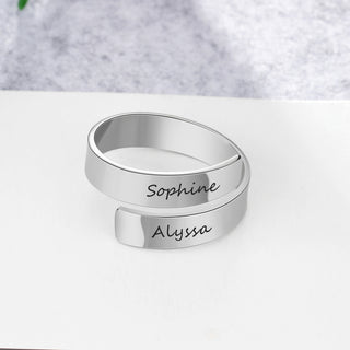 Engraved Personalized Opening Ring