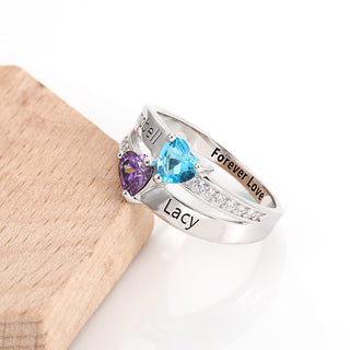 S925 Birthstone Name Rings