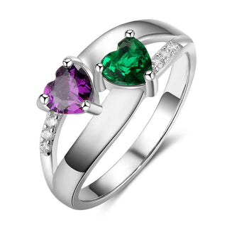 925 Sterling Silver Cubic Zirconia Name Rings
