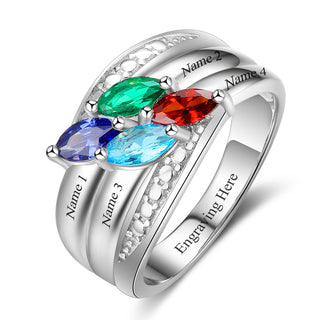 Cubic Zirconia Rings with Names