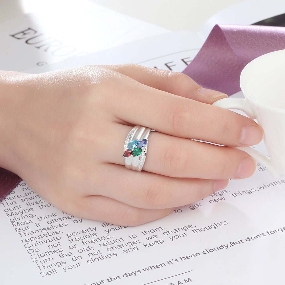 Cubic Zirconia Rings with Names