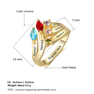 925 Sterling Silver Birthstone Ring