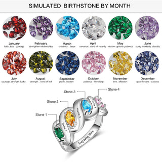 925 Sterling Silver Cubic Zirconia Name Rings