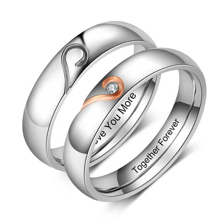 Stainless Steel Couple Ring