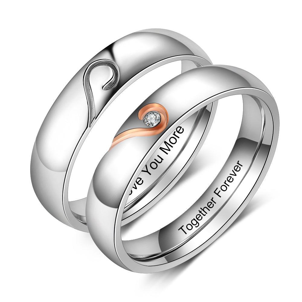 Stainless Steel Couple Ring