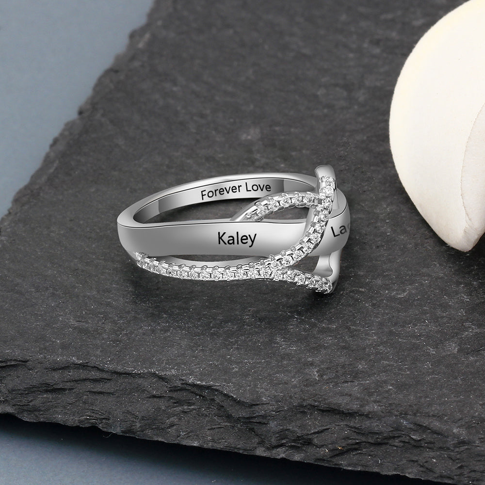 Personalized Name CZ Ring