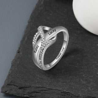 Personalized Name CZ Ring