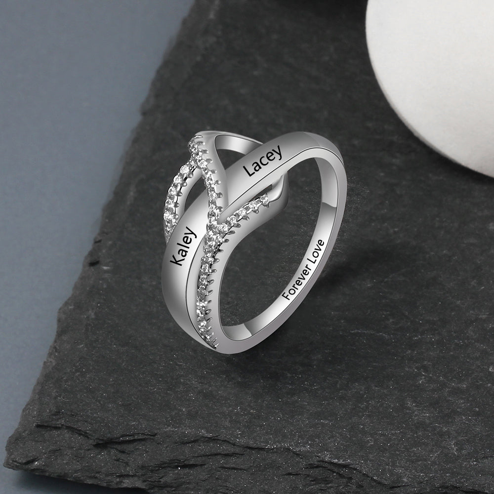 Personalized Name CZ Ring