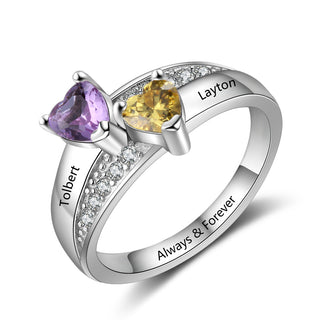 925 Sterling Silver Birthstone Ring