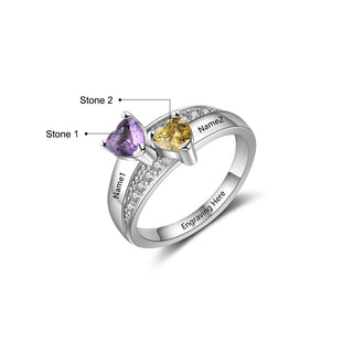 925 Sterling Silver Birthstone Ring