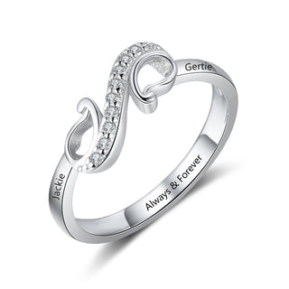 Copper Infinity CZ Ring