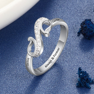 Copper Infinity CZ Ring
