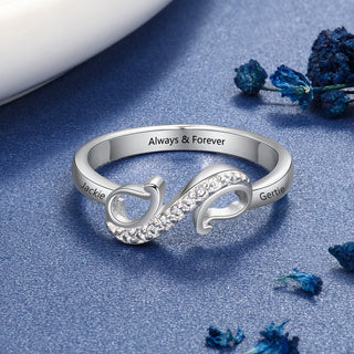 Copper Infinity CZ Ring