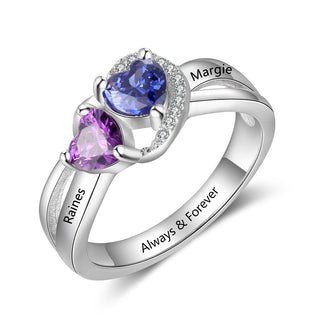 925 Silver Birthstone Ring