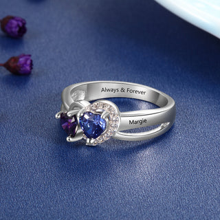 925 Silver Birthstone Ring