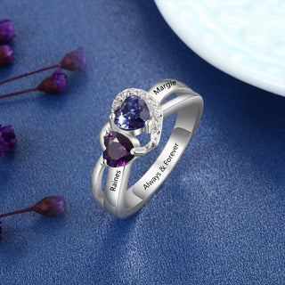 925 Silver Birthstone Ring