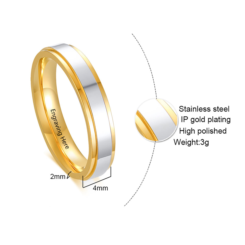 Personalized Stainless Steel Ring
