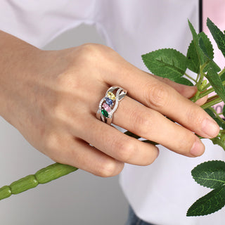S925 Birthstones Name Rings