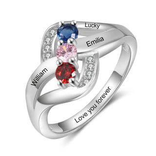 Cubic Zirconia Names Ring