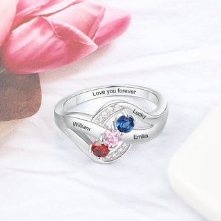 Cubic Zirconia Names Ring